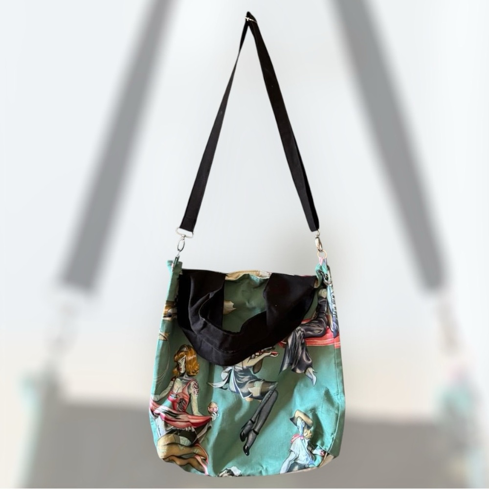 Handmade zombie pin up Tote bag